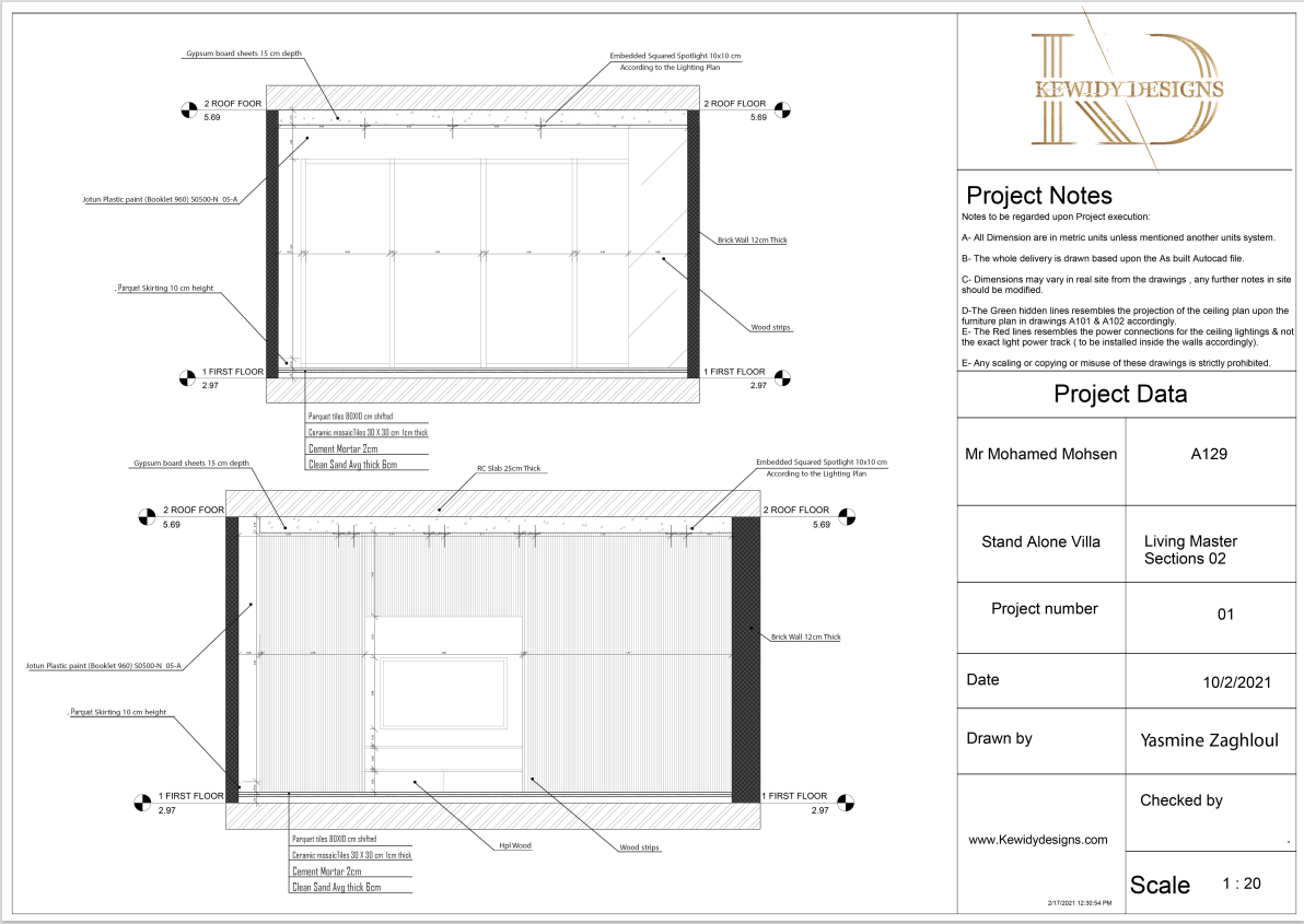 Master Bedroom Working Drawing-10