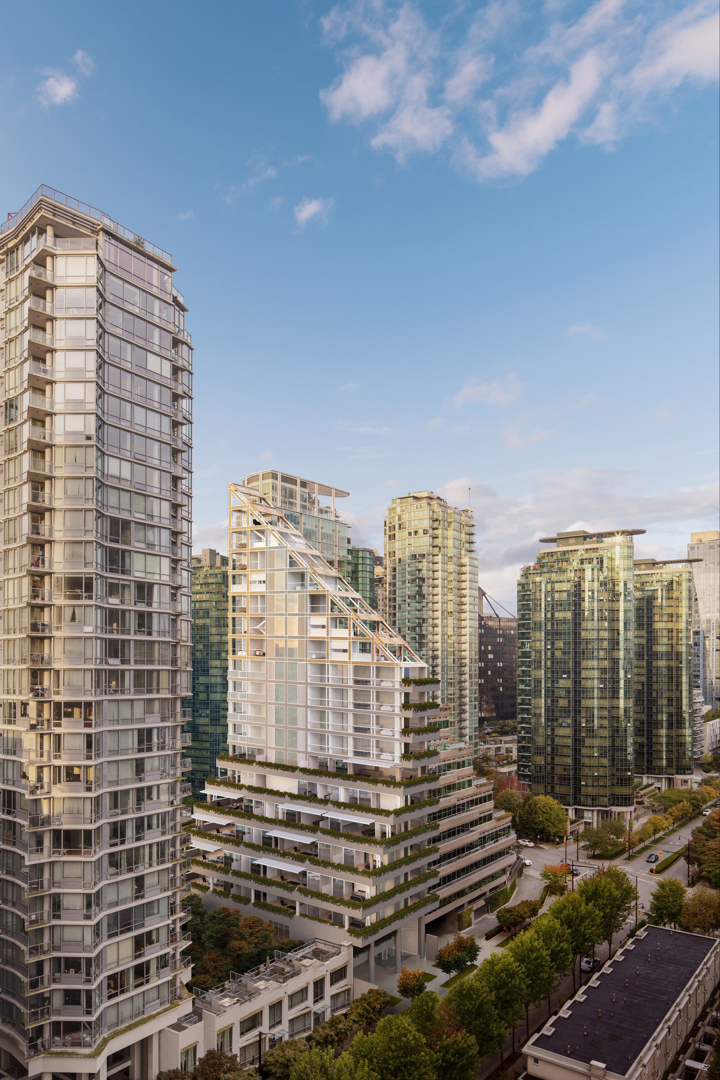 Shigeru Ban unveils interiors for "world's tallest" hybrid timber tower in Vancouver-3