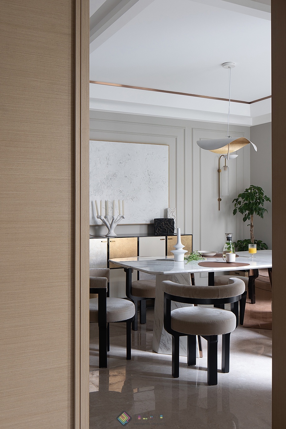 群贤府美式混搭浪漫改造-23