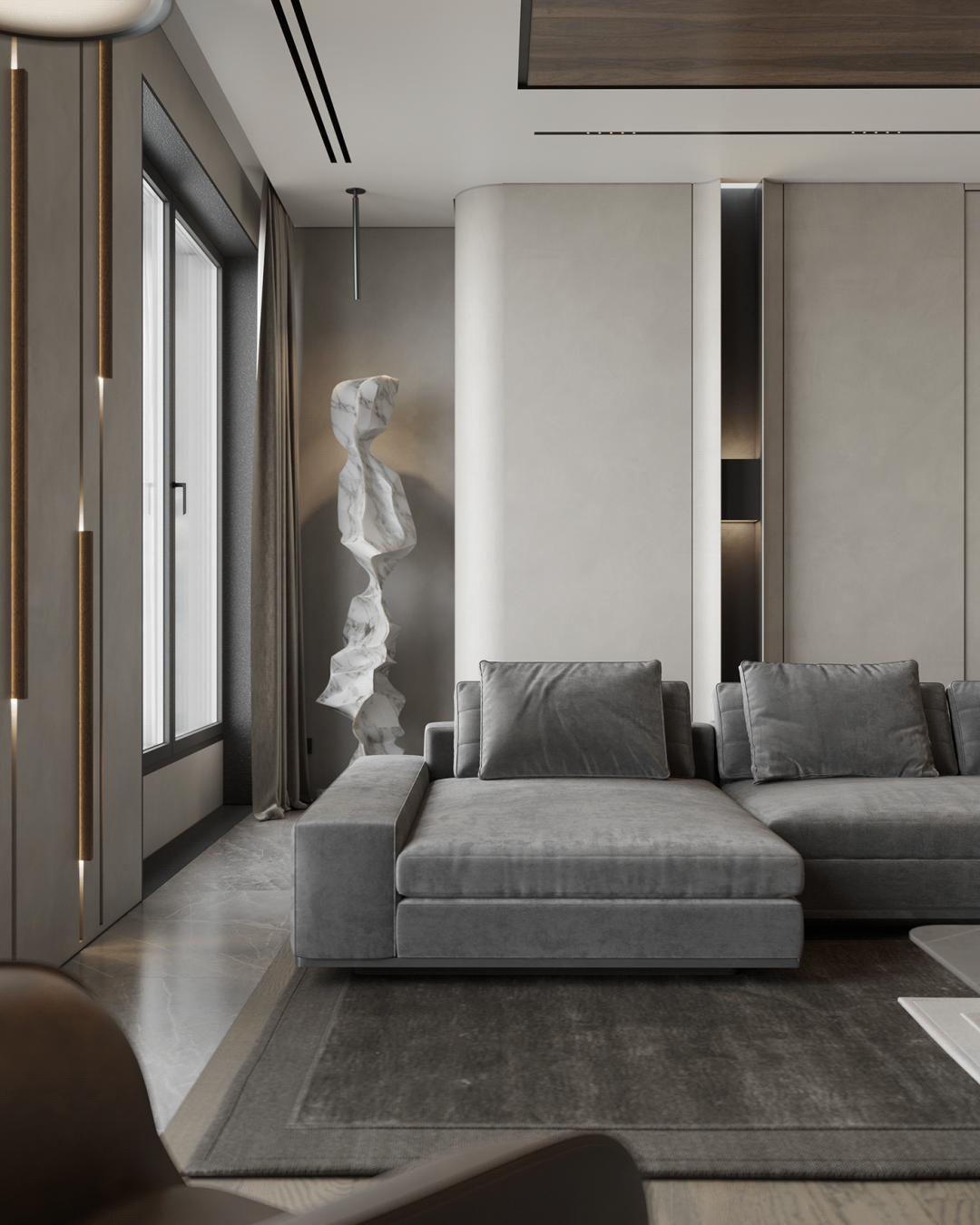 低调奢华的顶层公寓设计丨Diana Stoieva-3