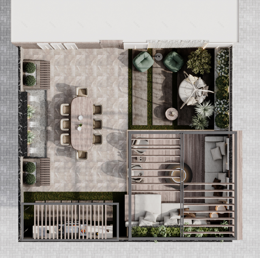 现代花园和屋顶设计-10