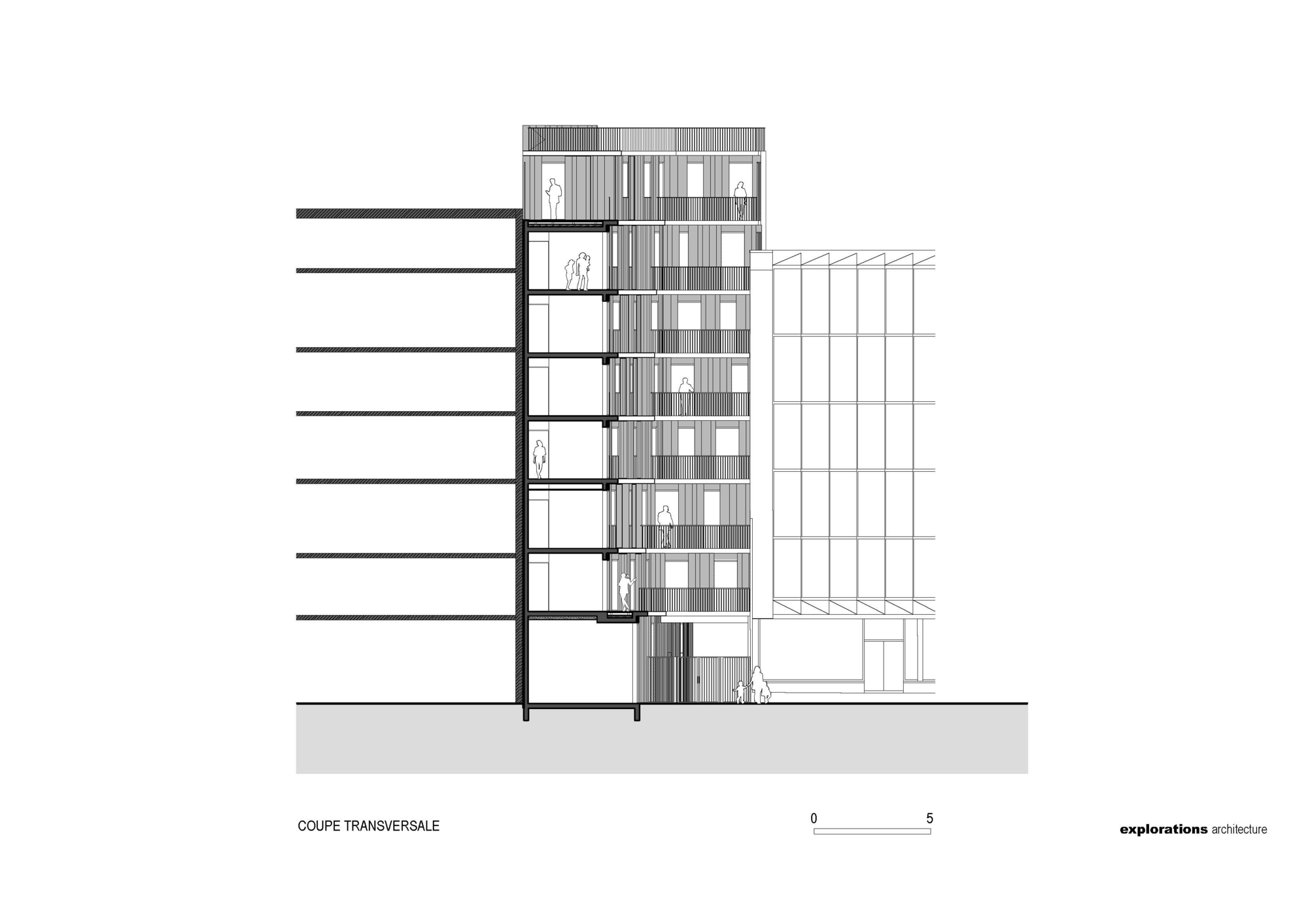 巴黎 Rue Du Chateau 公寓楼丨Explorations Architecture-38