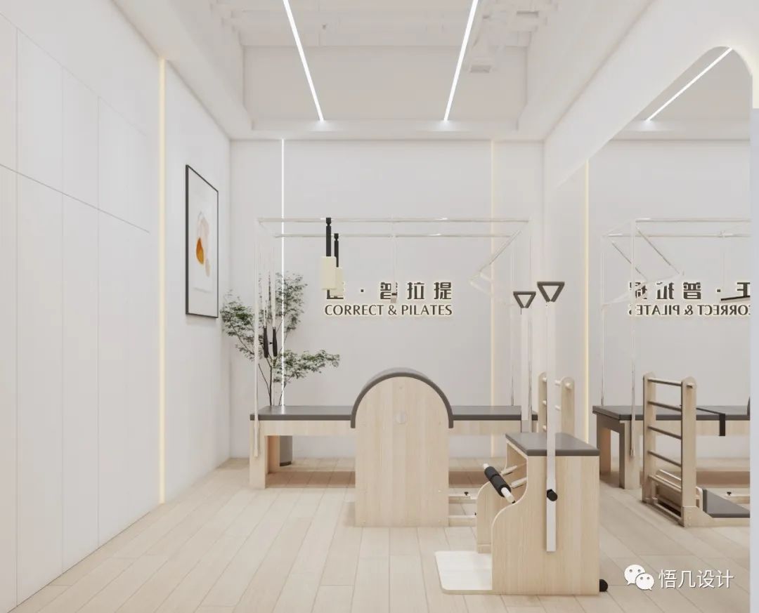 奶油系运动空间 · 温柔治愈的普拉提场馆设计丨中国深圳丨悟几设计-31