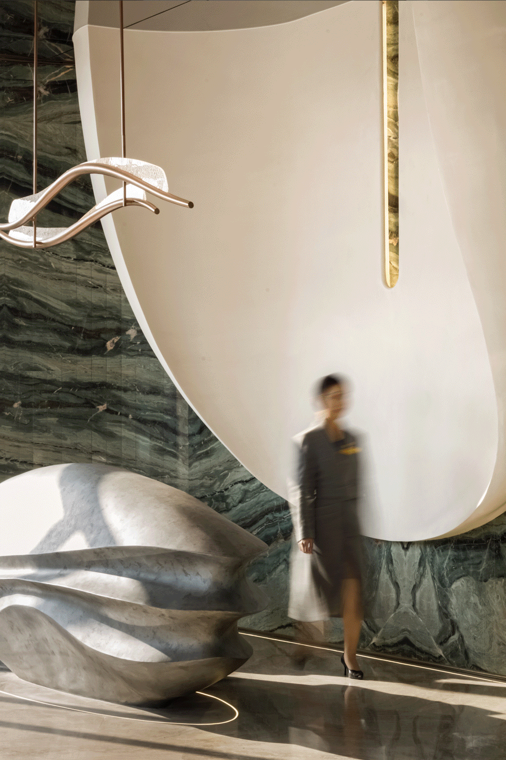 新作丨SEDR设计一将售楼处化成美术馆 , 礼献时代顶潮居住标杆!-0