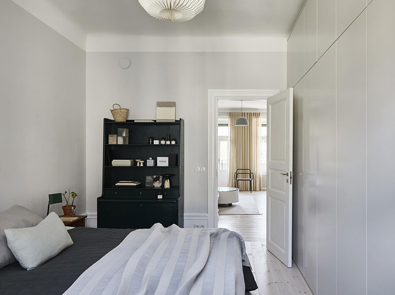 斯德哥尔摩黄色蓝色调公寓-9