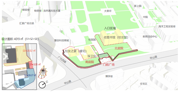 上海交通大学徐汇校区华山路入口景观更新丨中国上海丨上海亦境建筑景观有限公司,上海交通大学设计学院风景园林研究所-4