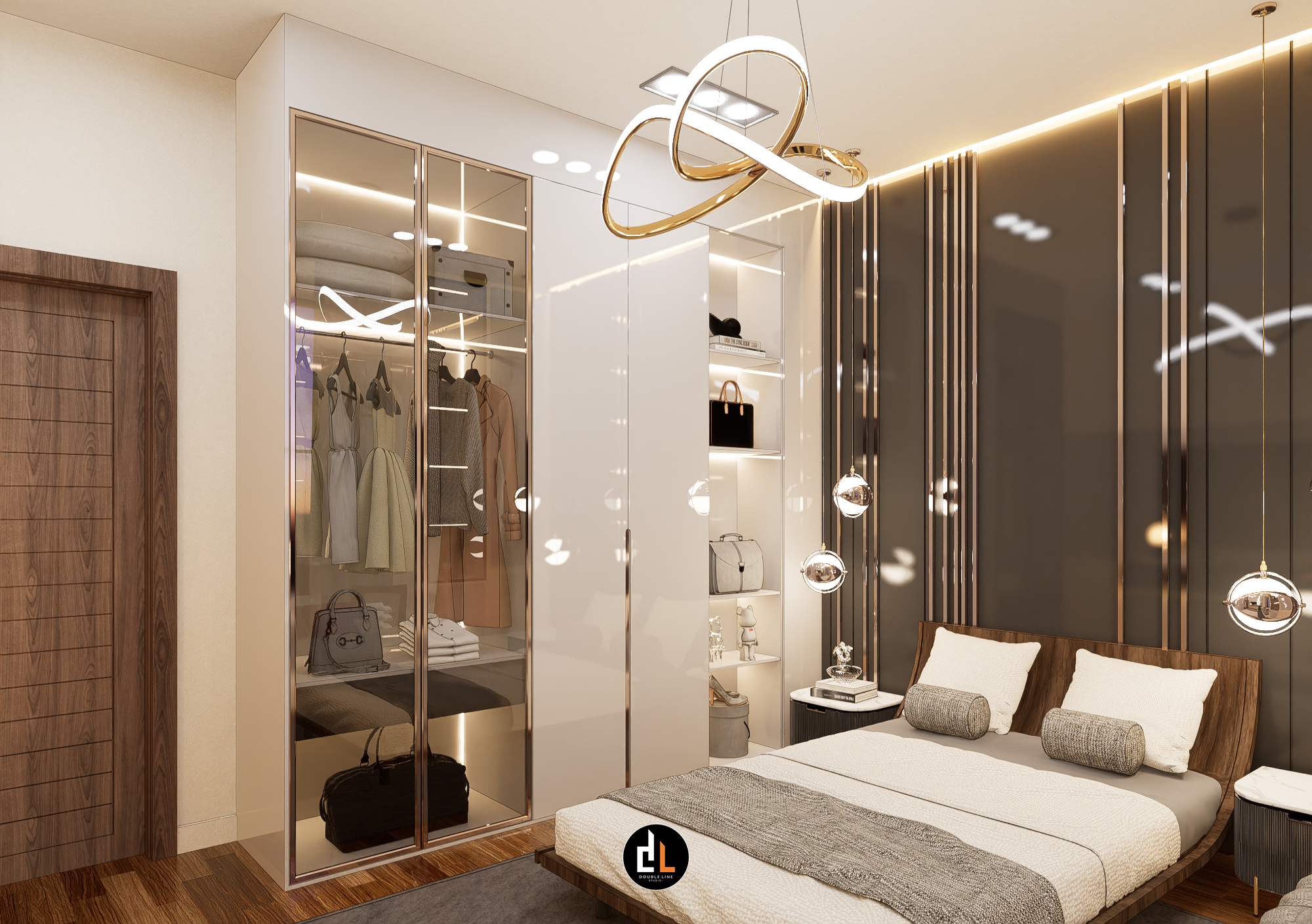 女孩卧室  O 西部公寓丨DL 工作室-8