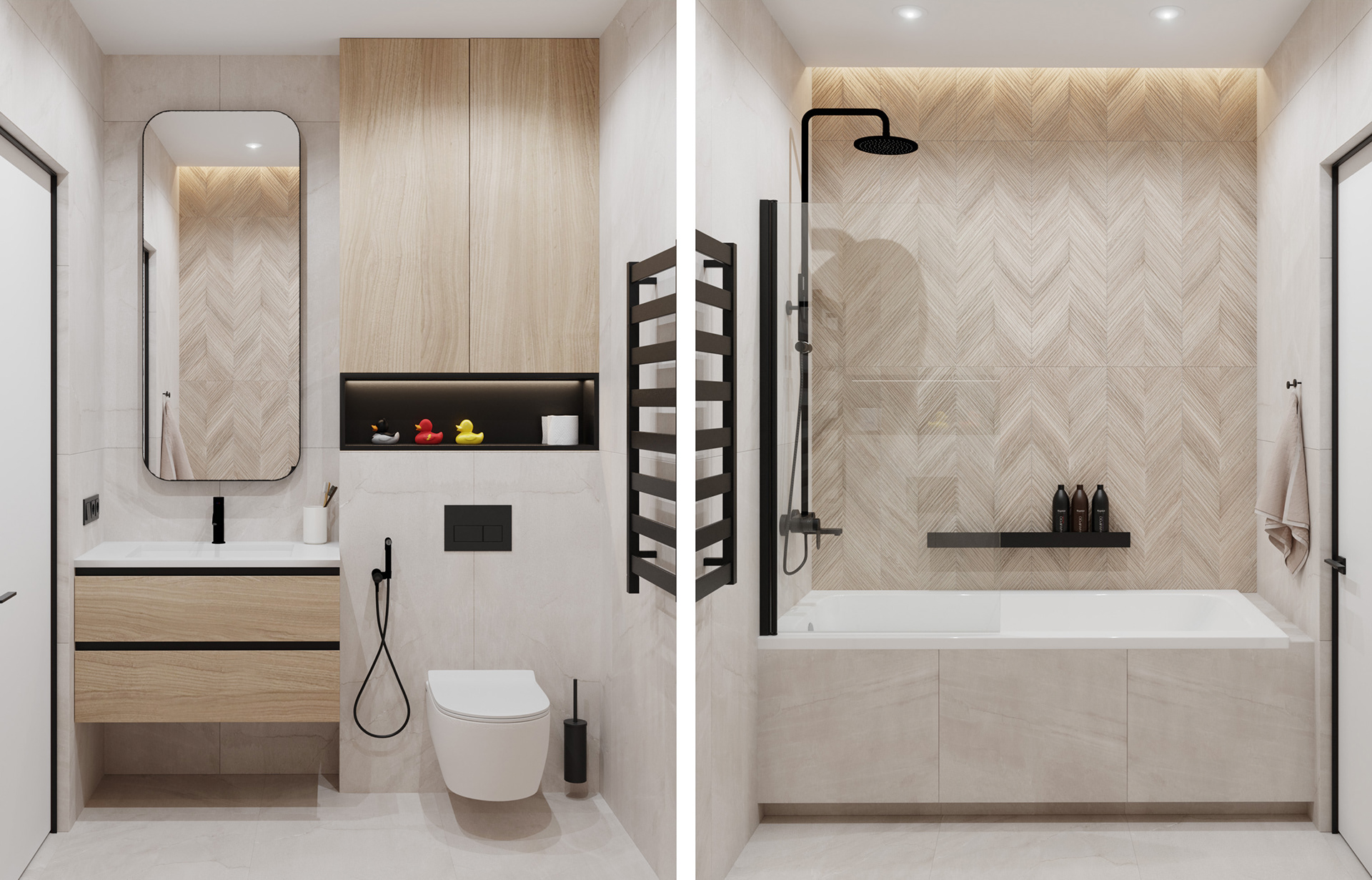 现代原木风公寓设计-15