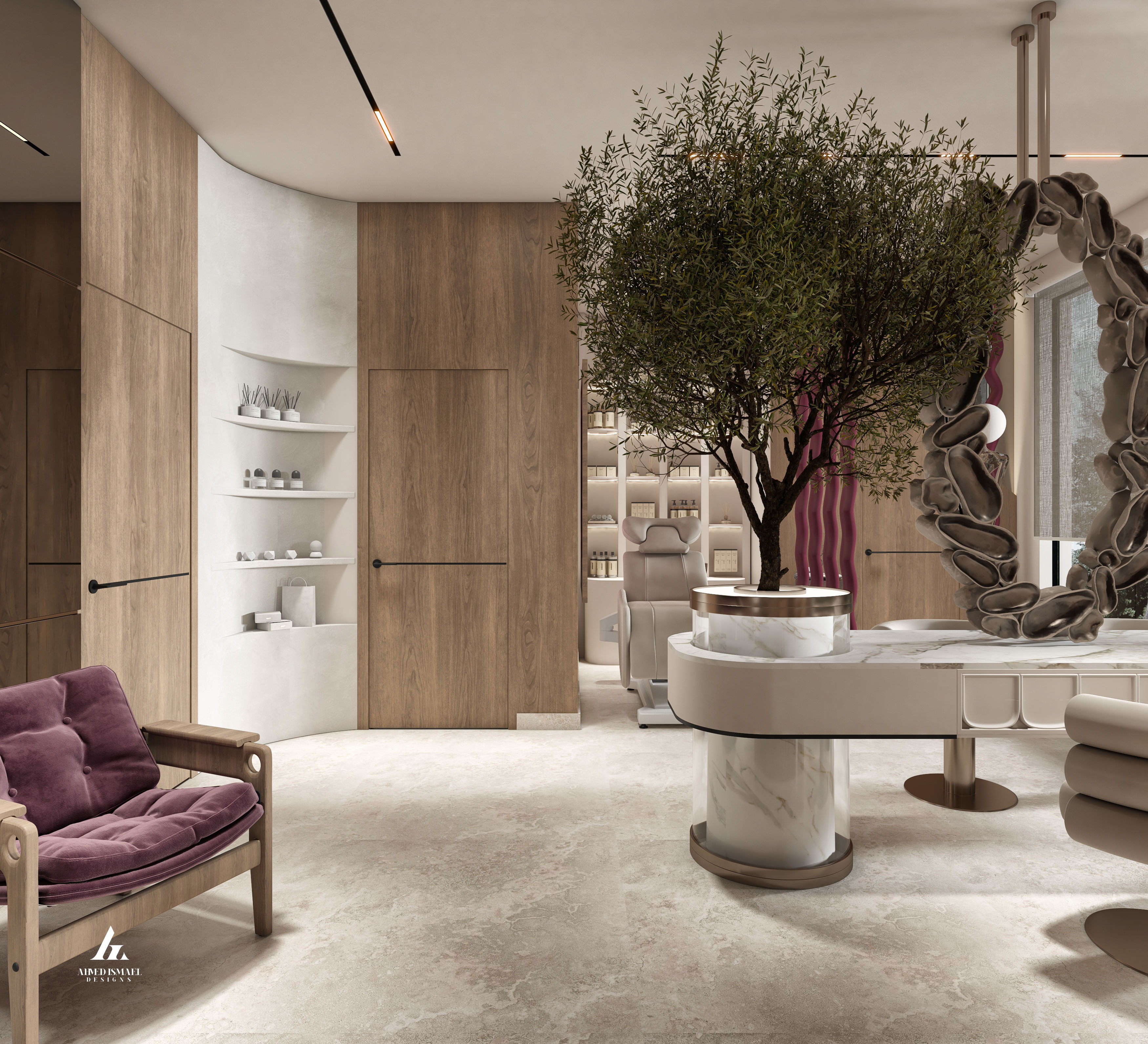 豪华现代美容院设计丨@ahmedismail_designs-11