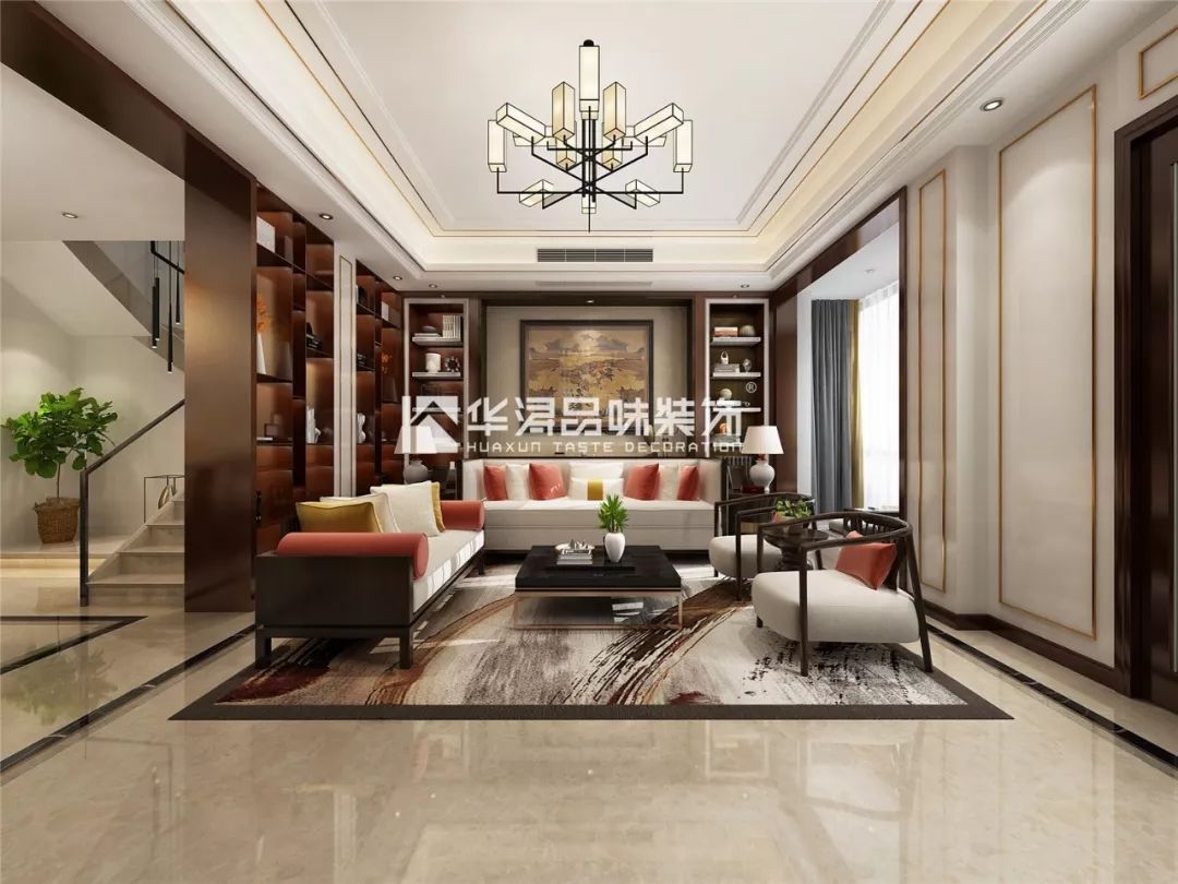 华浔·设计 | 泰州·华泽天下 300㎡新中式，山水意境，移步一景-22