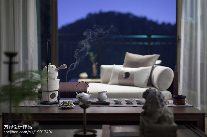 四居及以上165平米装修案例·效果图  禅茶初味-17