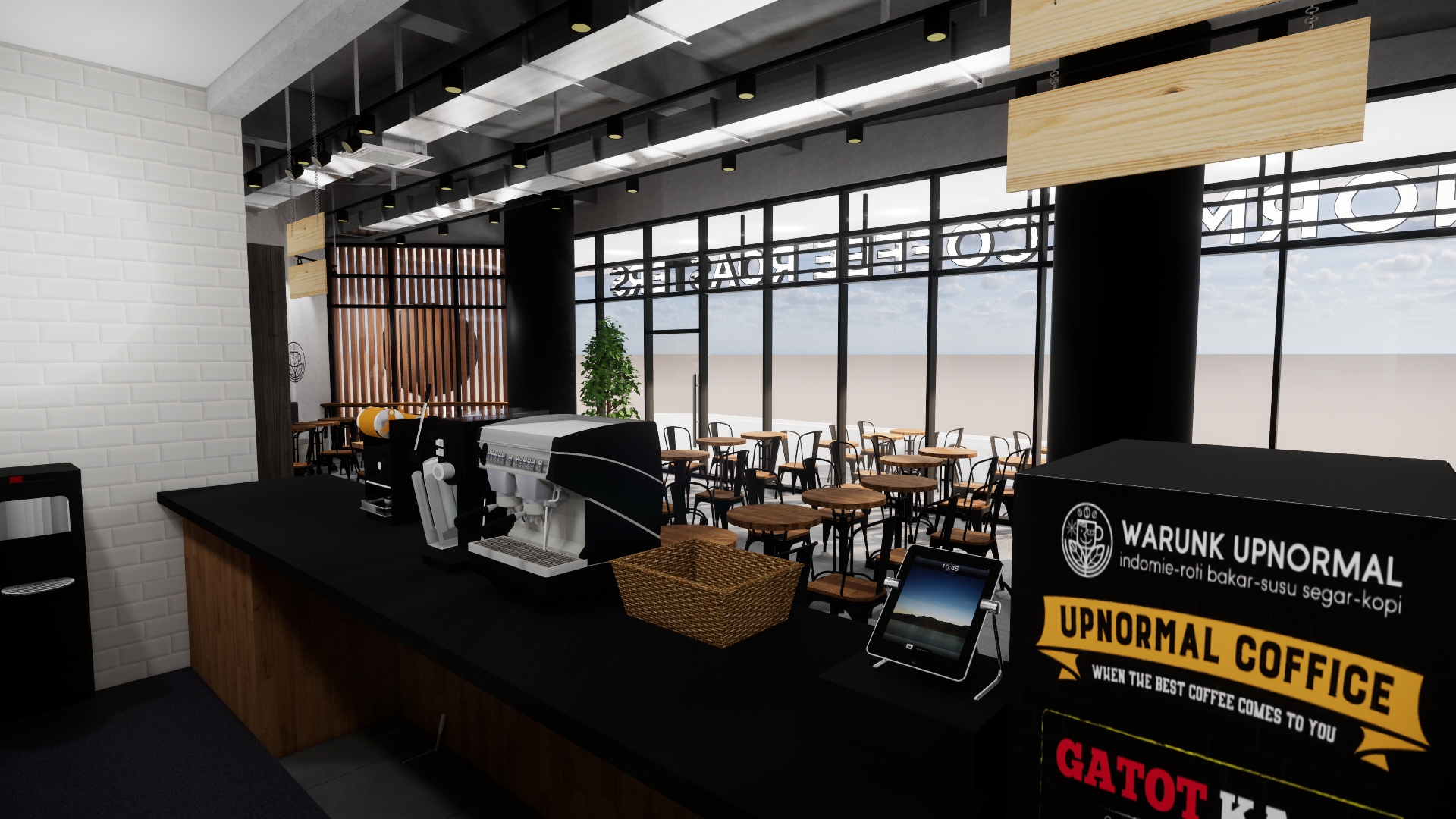 3D Rendering Upnormal Coffee Roasters-6