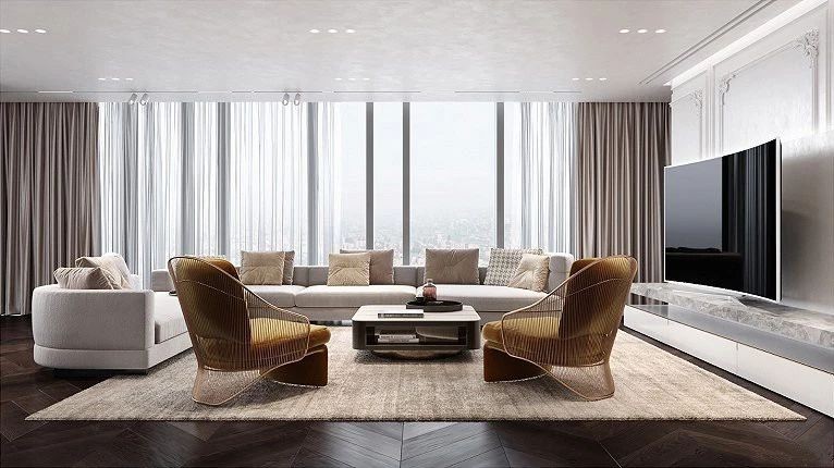 现代简约轻奢风格 | 混搭元素打造高级感大宅-6