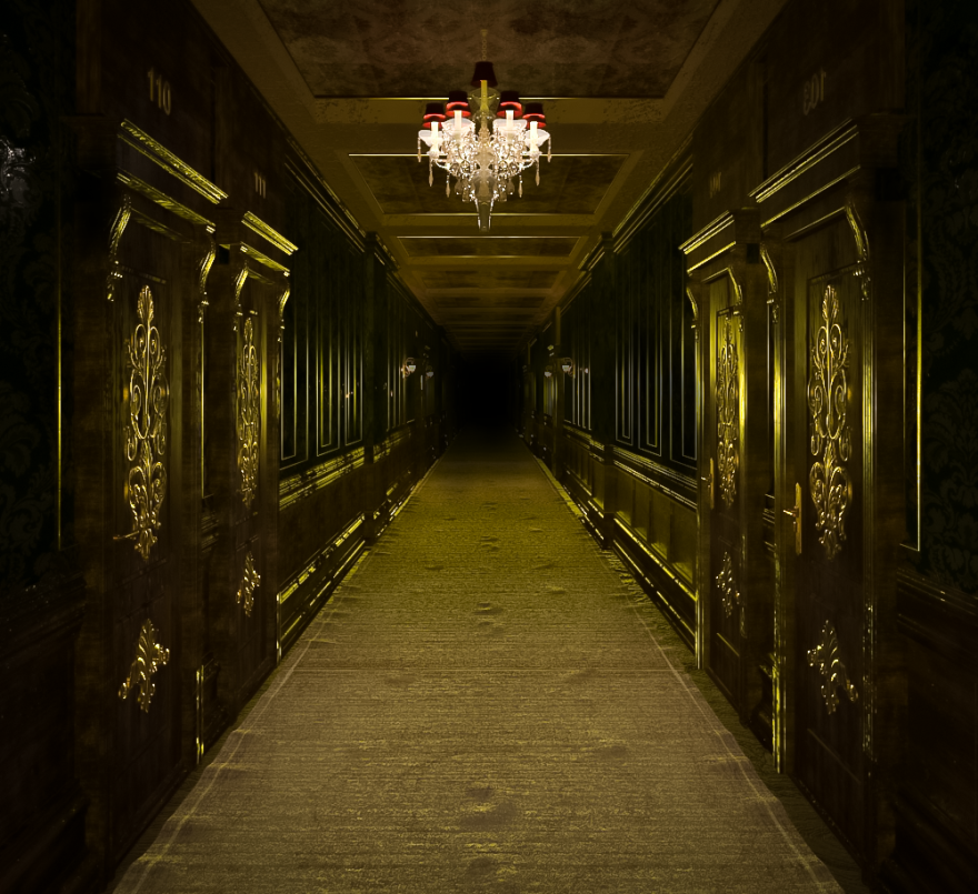 Vintage Hotel Corridor(复古酒店走廊)-19