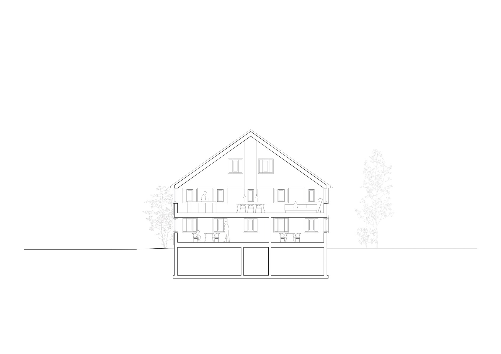 带建筑事务所的住宅建筑丨奥地利丨Innauer Matt Architekten-41