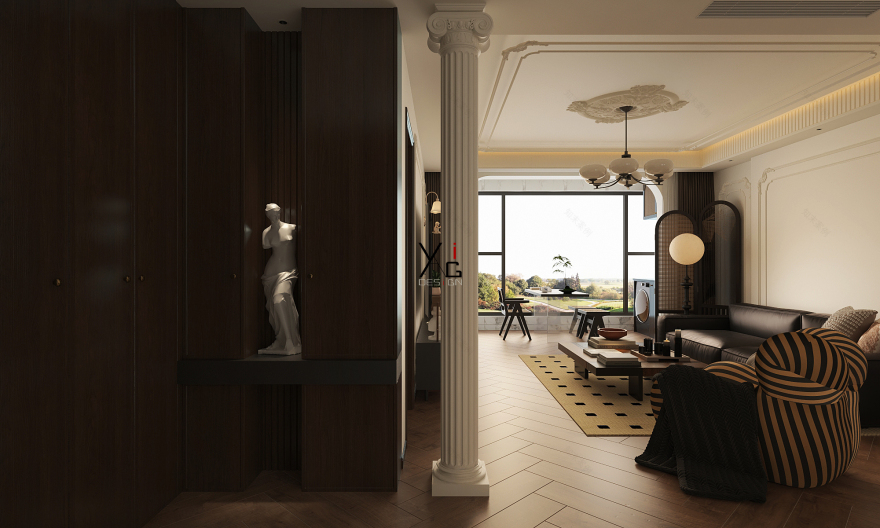 177平米法式复古装修案例-17