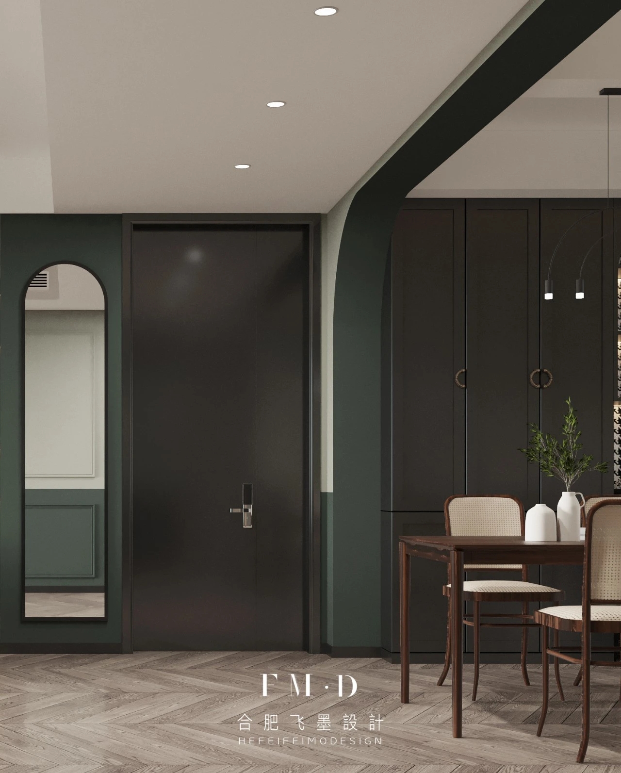 合肥翠竹苑 110㎡北欧复古风老房改造，个性配色与实用功能完美融合-20