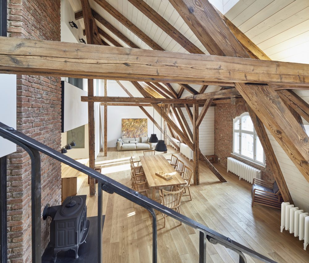 复古与现代交融的捷克公寓设计-21