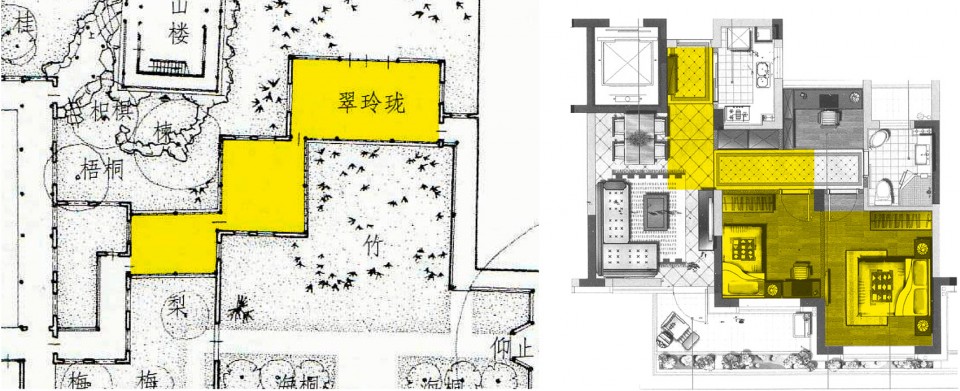 翠玲珑小家 | 杭州 78.3m2 的绿色空间魔法-2