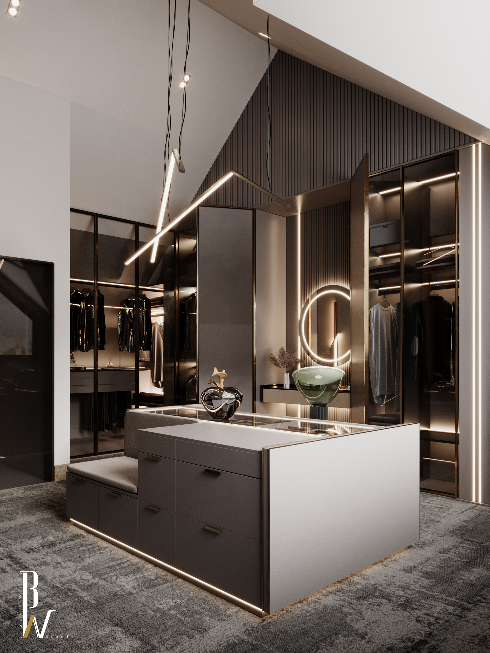 Dressing Room 室内设计丨英国丨Black N White-7