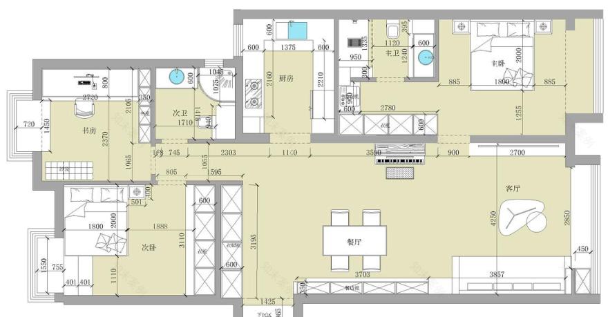 现代简约风 130㎡大气住宅设计-13