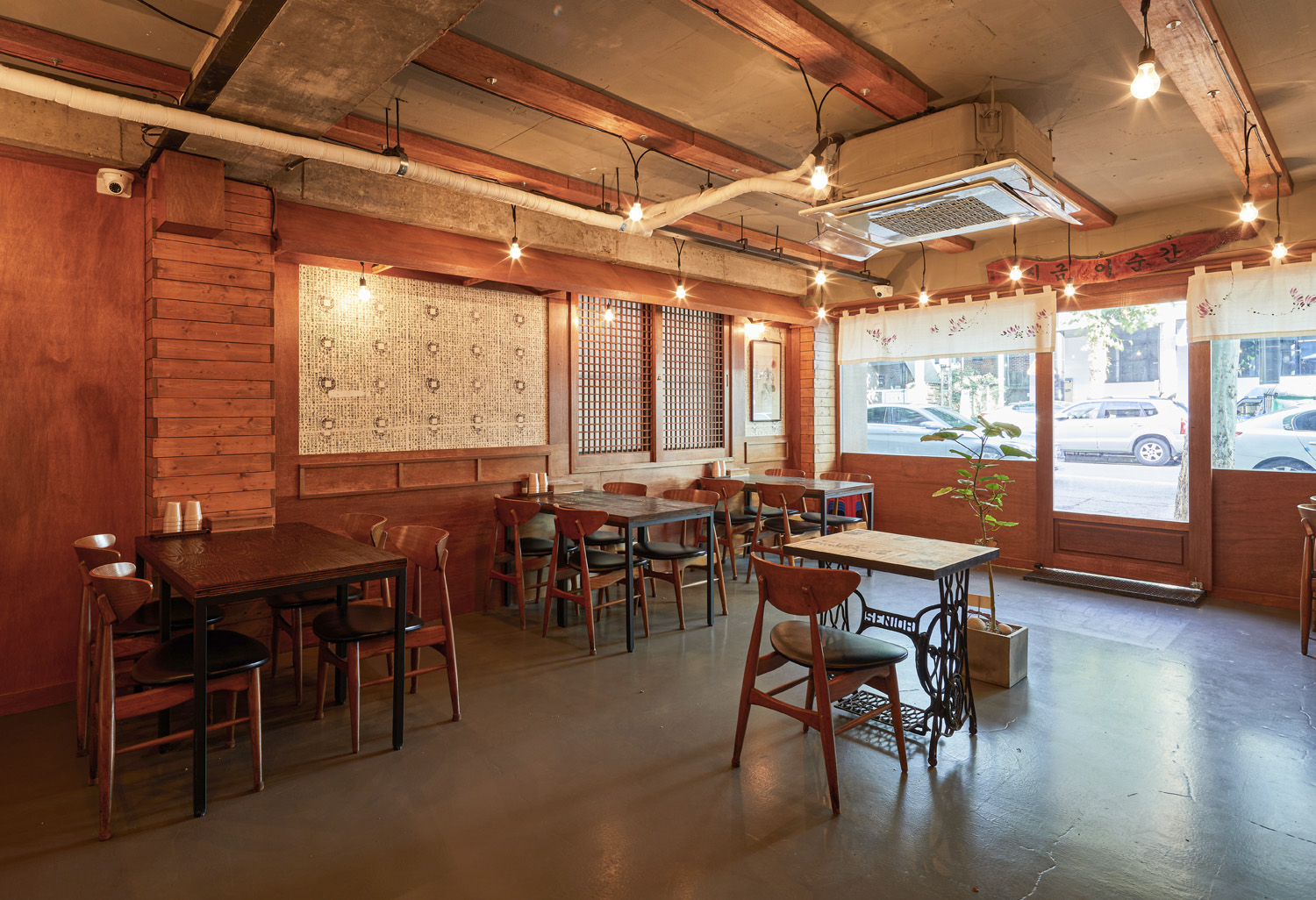 22 坪韩式料理店 复古风纯真氛围设计-8