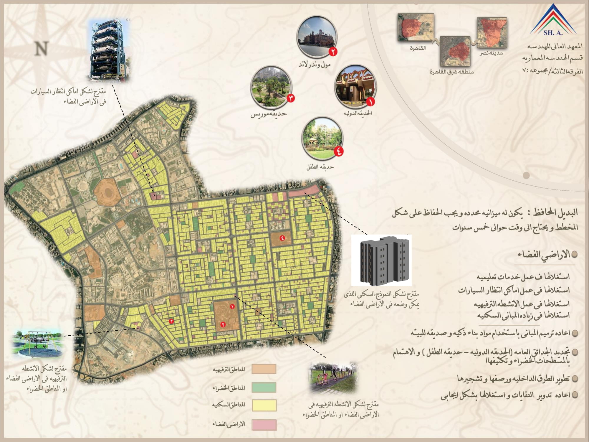 "مشروع تخطيط المدن - بدائل إعادة تخطيط مدينة نصر "-4