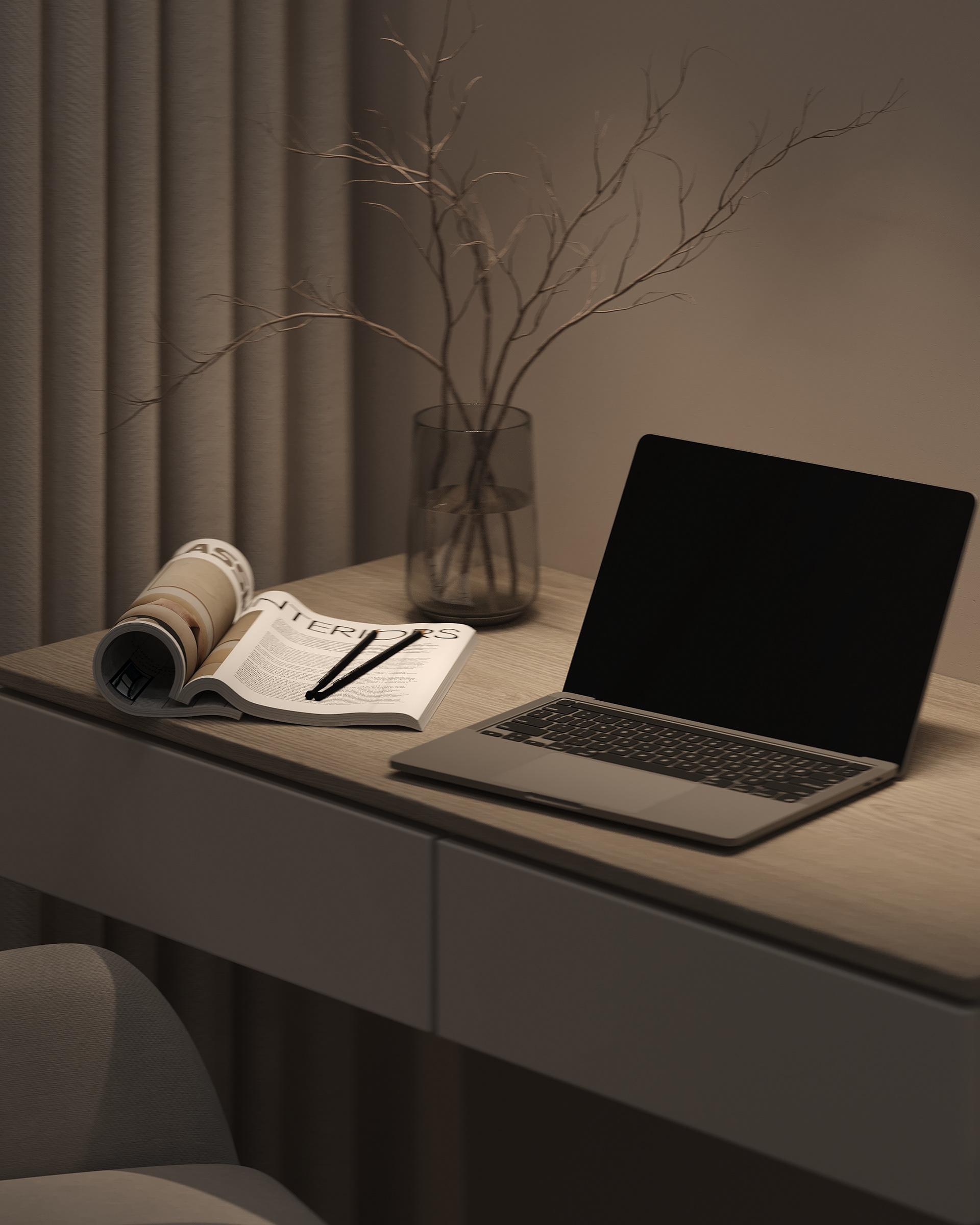 卧室可视化设计丨乌克兰利沃夫丨Inesa Orlenko-9