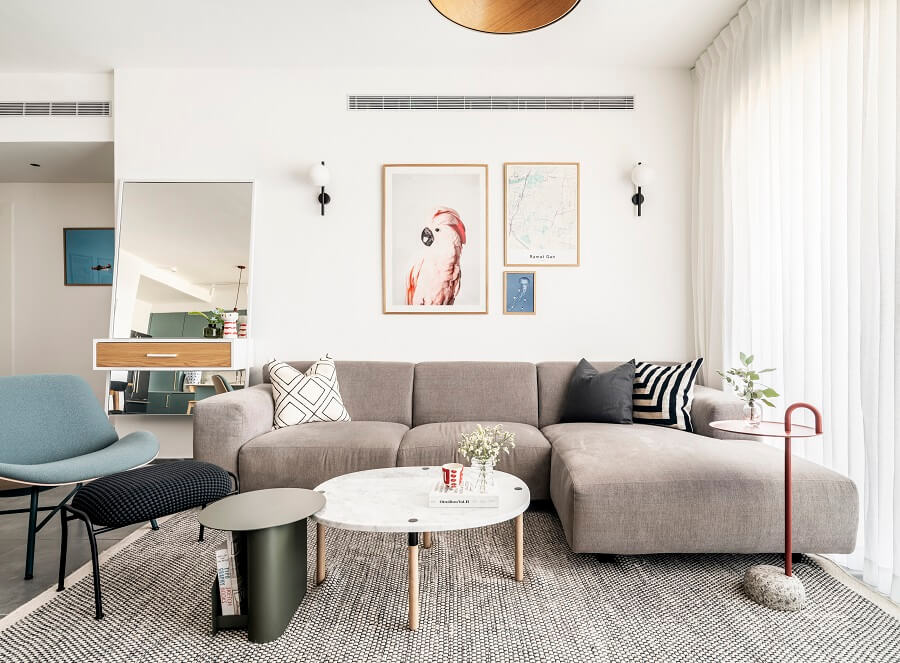 150 מ"ר ברמת גן: מודרנית, אקלקטית ומשקיפה אל הנוף - WALLS : WALLS-15