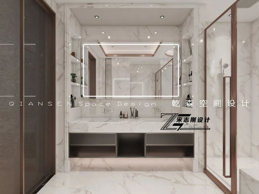 意式轻奢三江别墅丨乾森空间设计-57