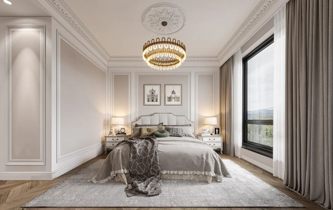 阅山湖·云著美式轻奢住宅设计丨介白设计工作室-30