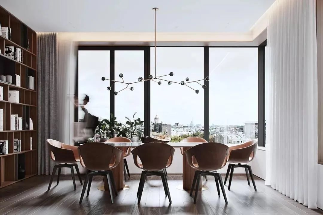 莫斯科 115㎡原木极简，温馨时尚空间设计-23