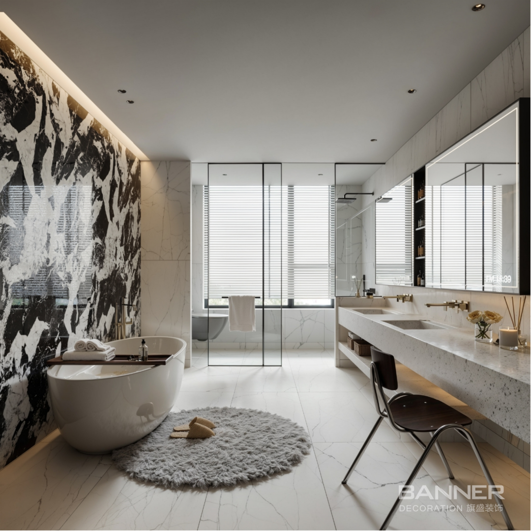 王海东300㎡法式现代:黑白之间 自有诗意丨中国西安-34