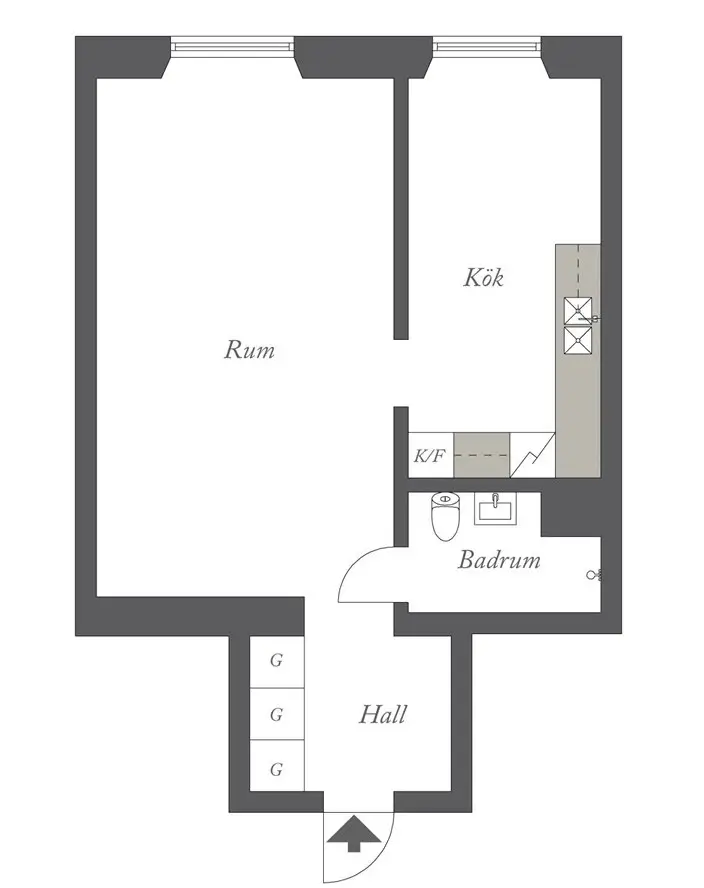 黑白厨房灵感打造 36 平米完美小窝-15