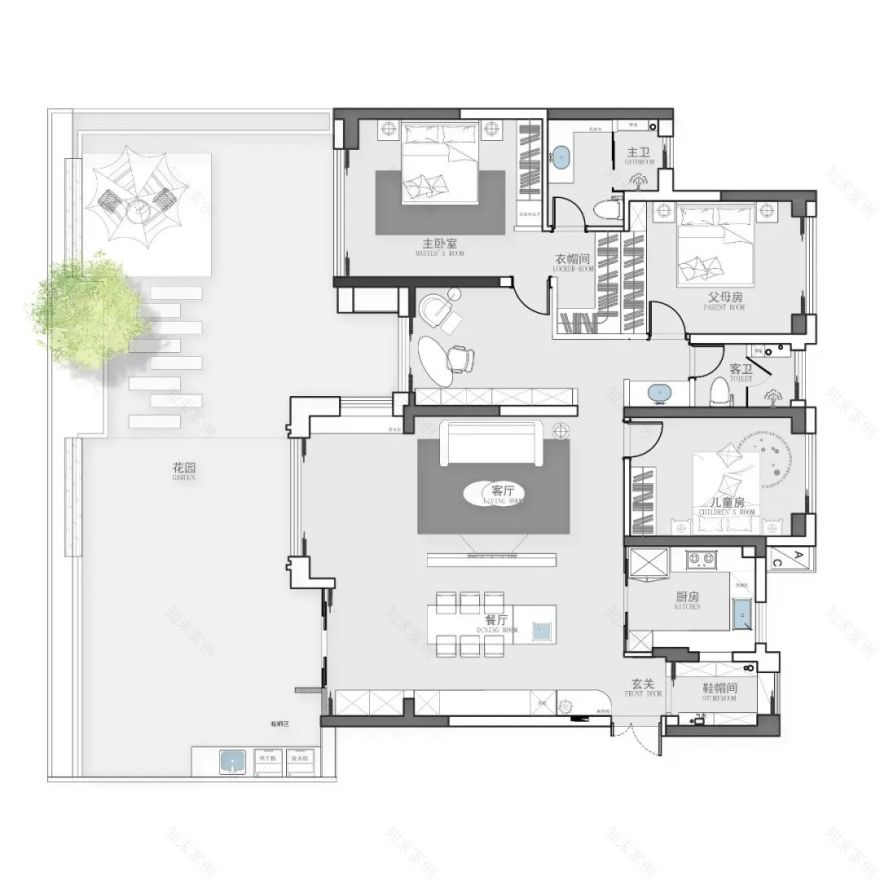 春日藕粉之家 · 温馨三代人的舒适空间丨中国重庆丨LS DESIGN 蓝山设计-40