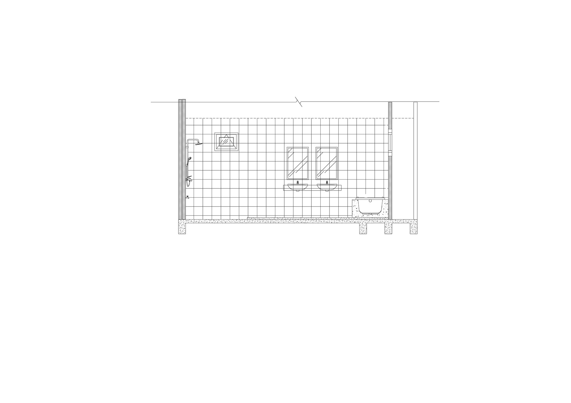architectural drawing of residential house-10