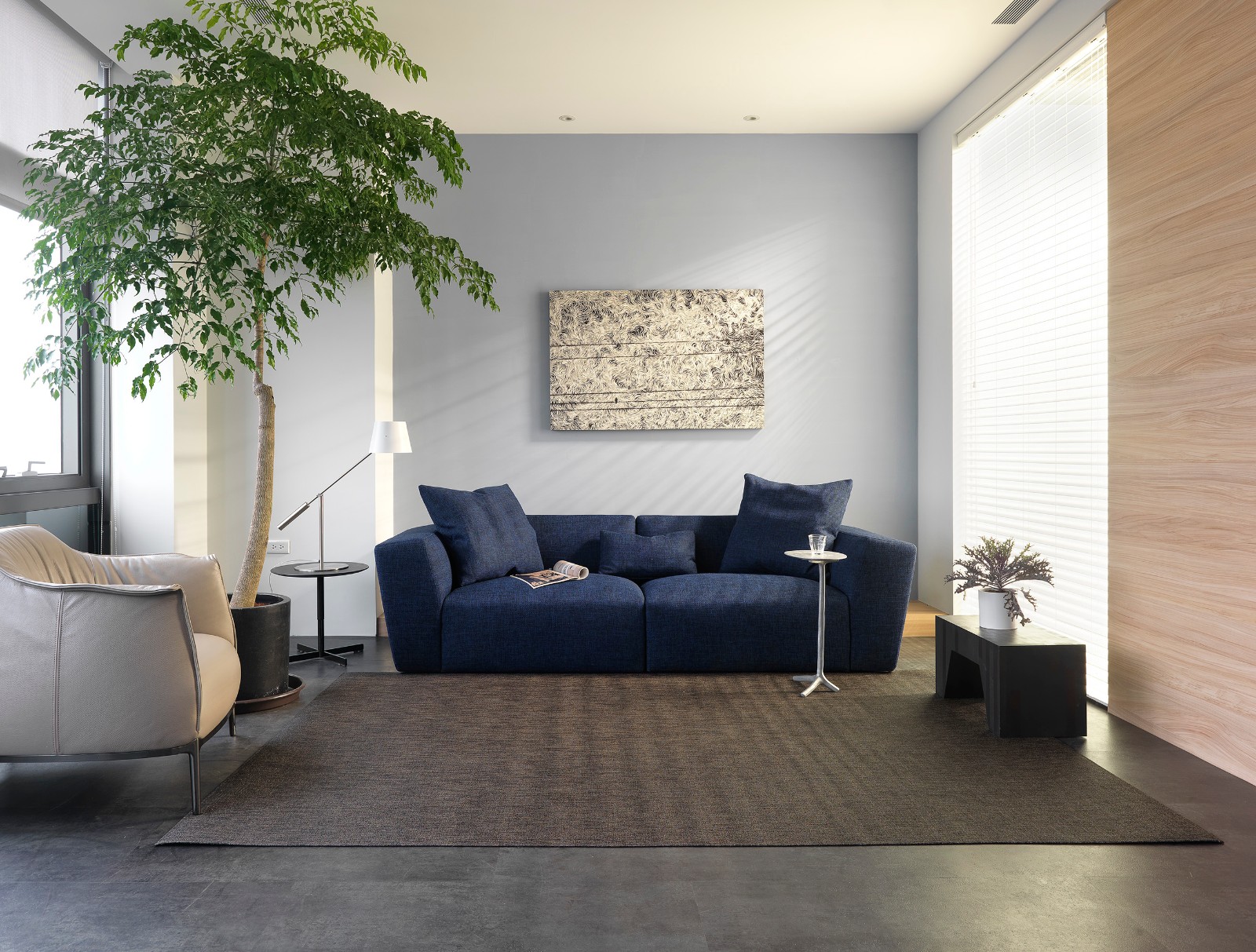 60 坪现代风办公室的绿意与工业时尚-10