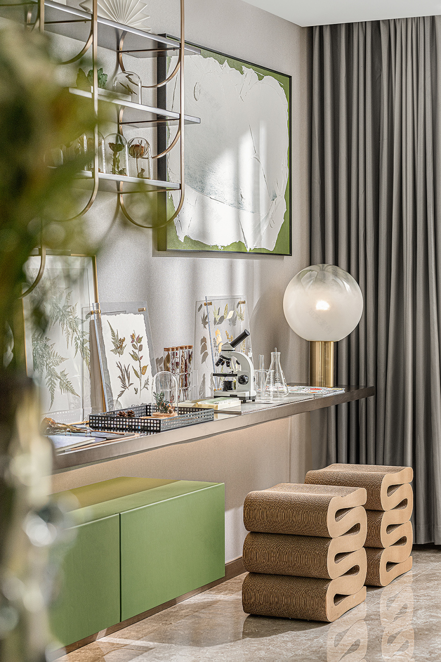 郑州探秘自然主题的住宅样板间丨中国郑州丨UMA 伍玛设计-18