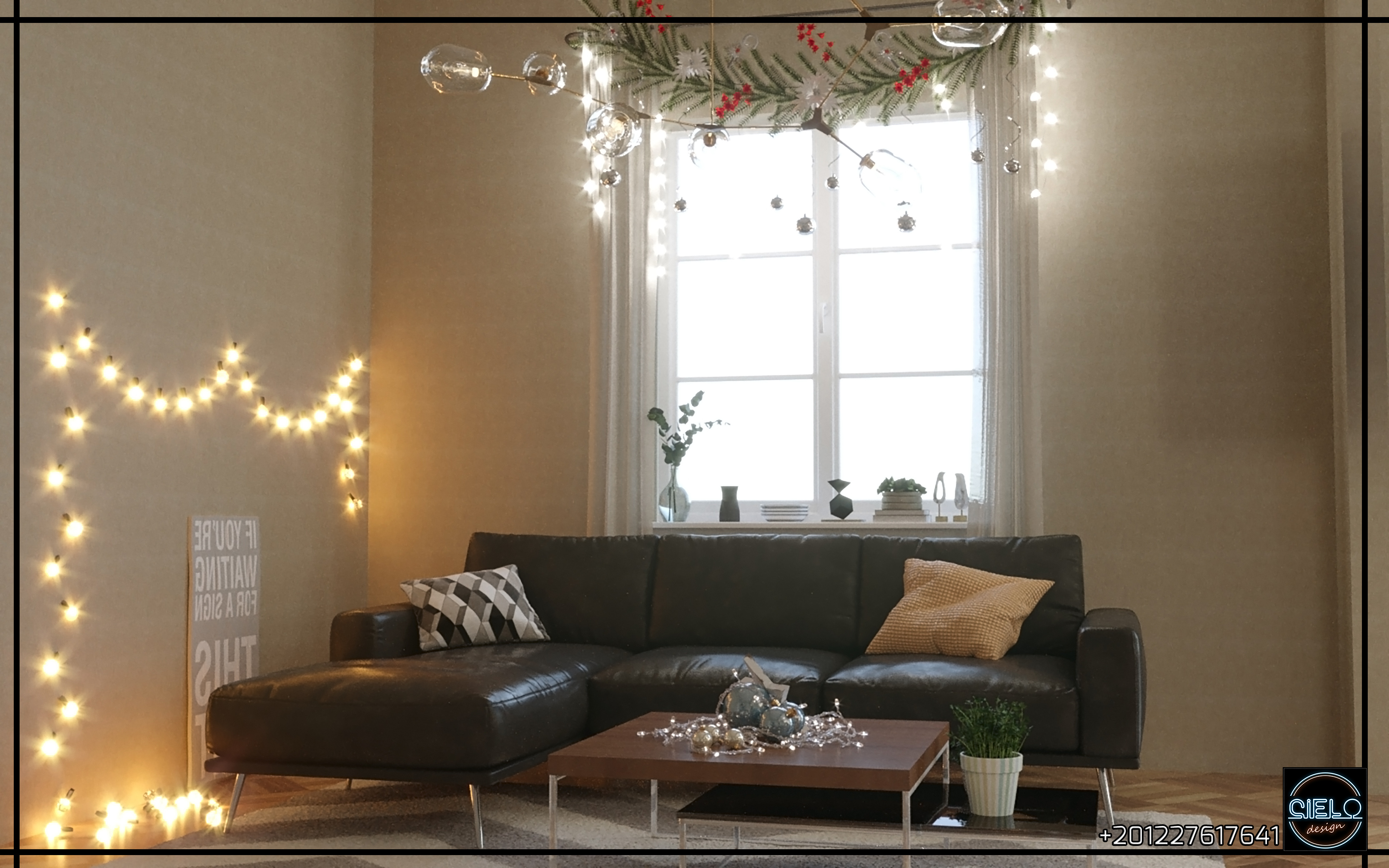 imaginary reception design in Christmas touch-2