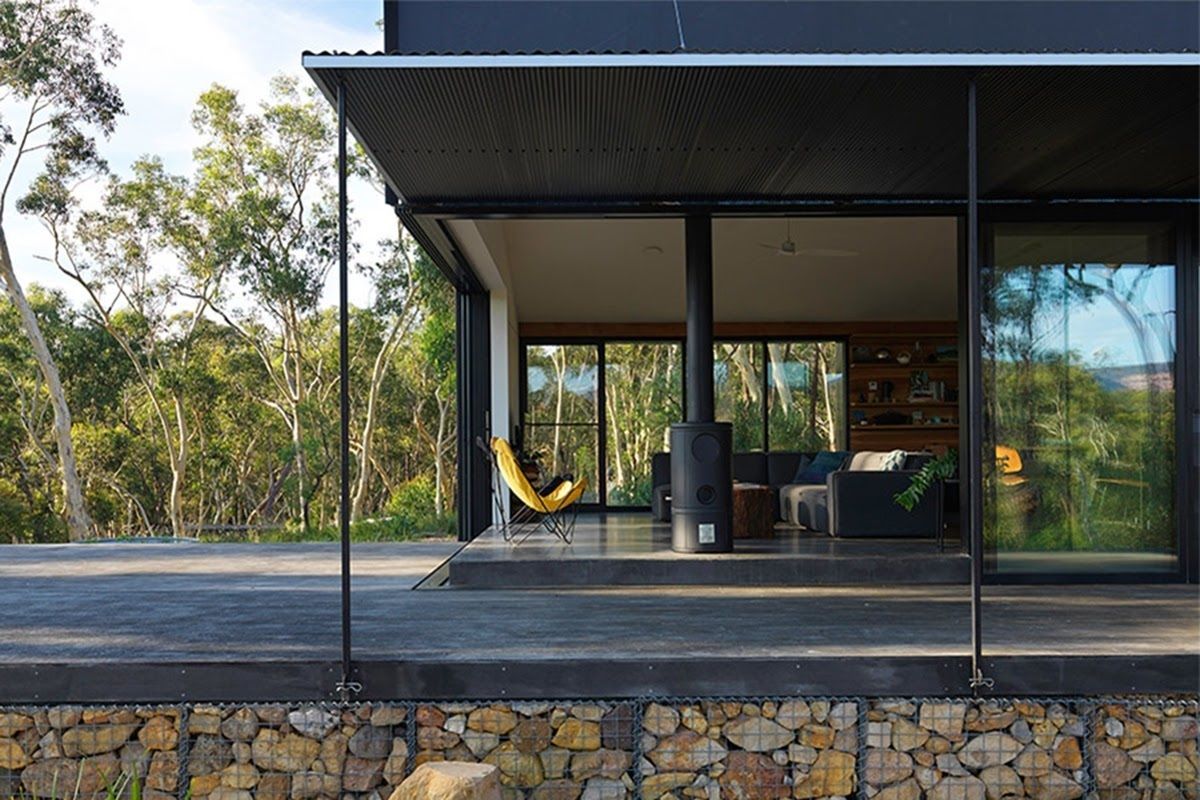 澳洲山林里的离网环保别墅-4