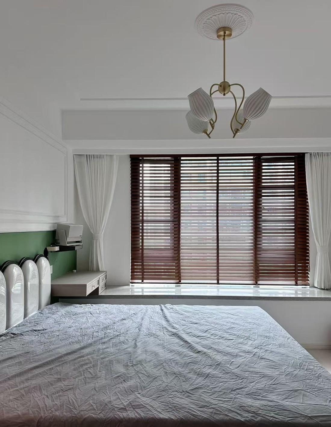 客厅里的书房,轻法式精装房改造-25