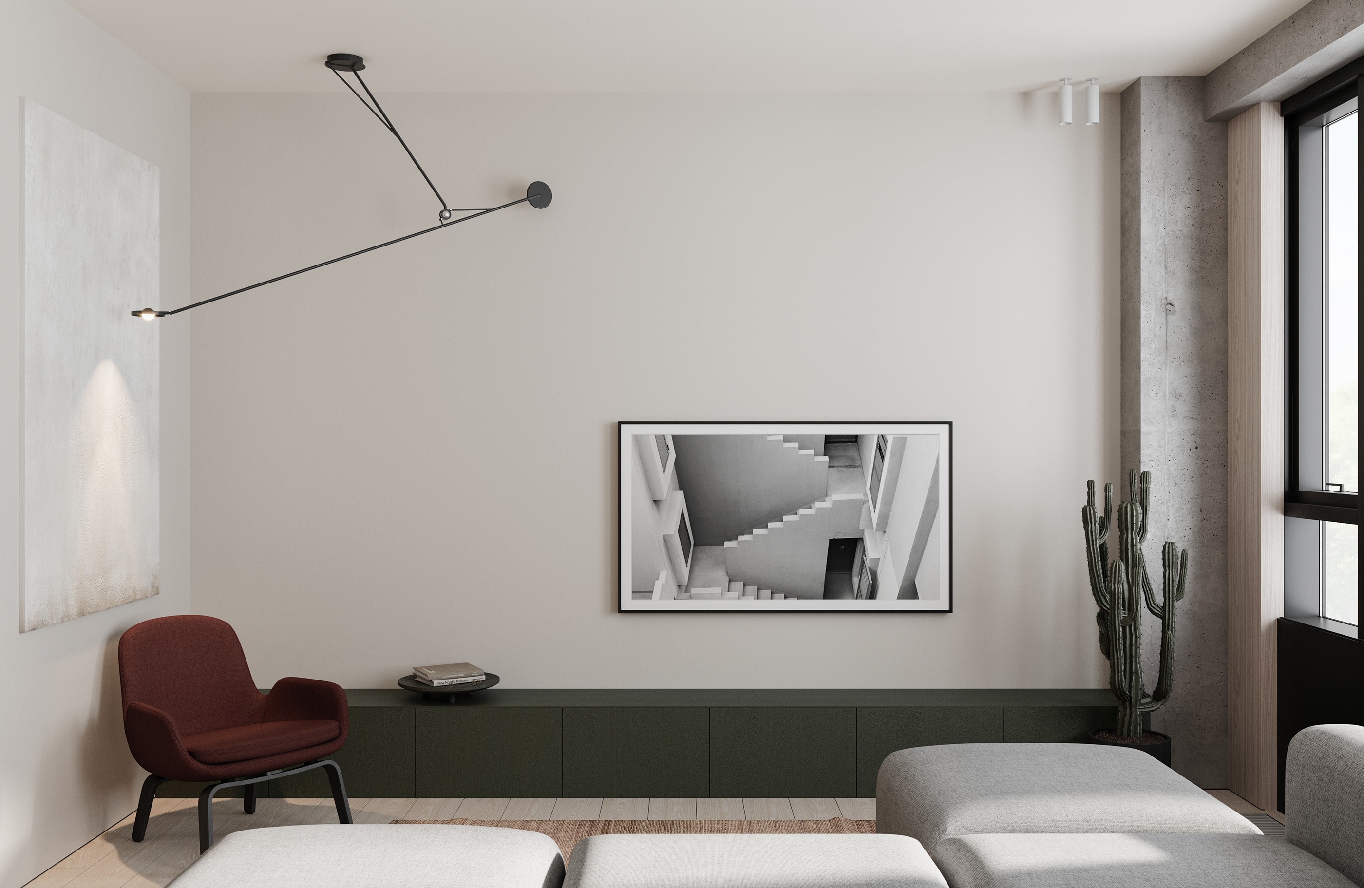 灰色系小空间公寓设计 温润、质朴的美学！-5