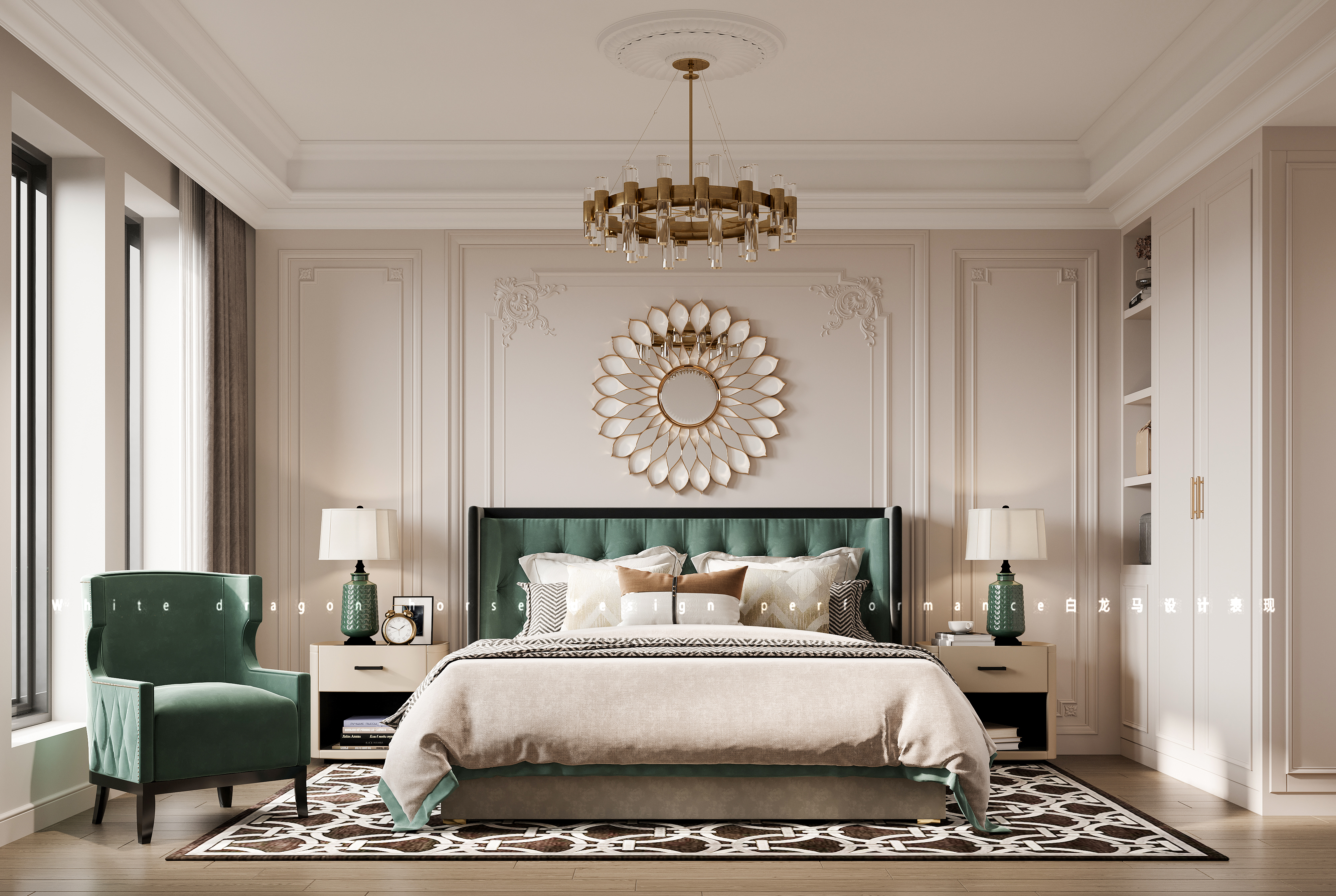 轻美式-白龙马效果图-7