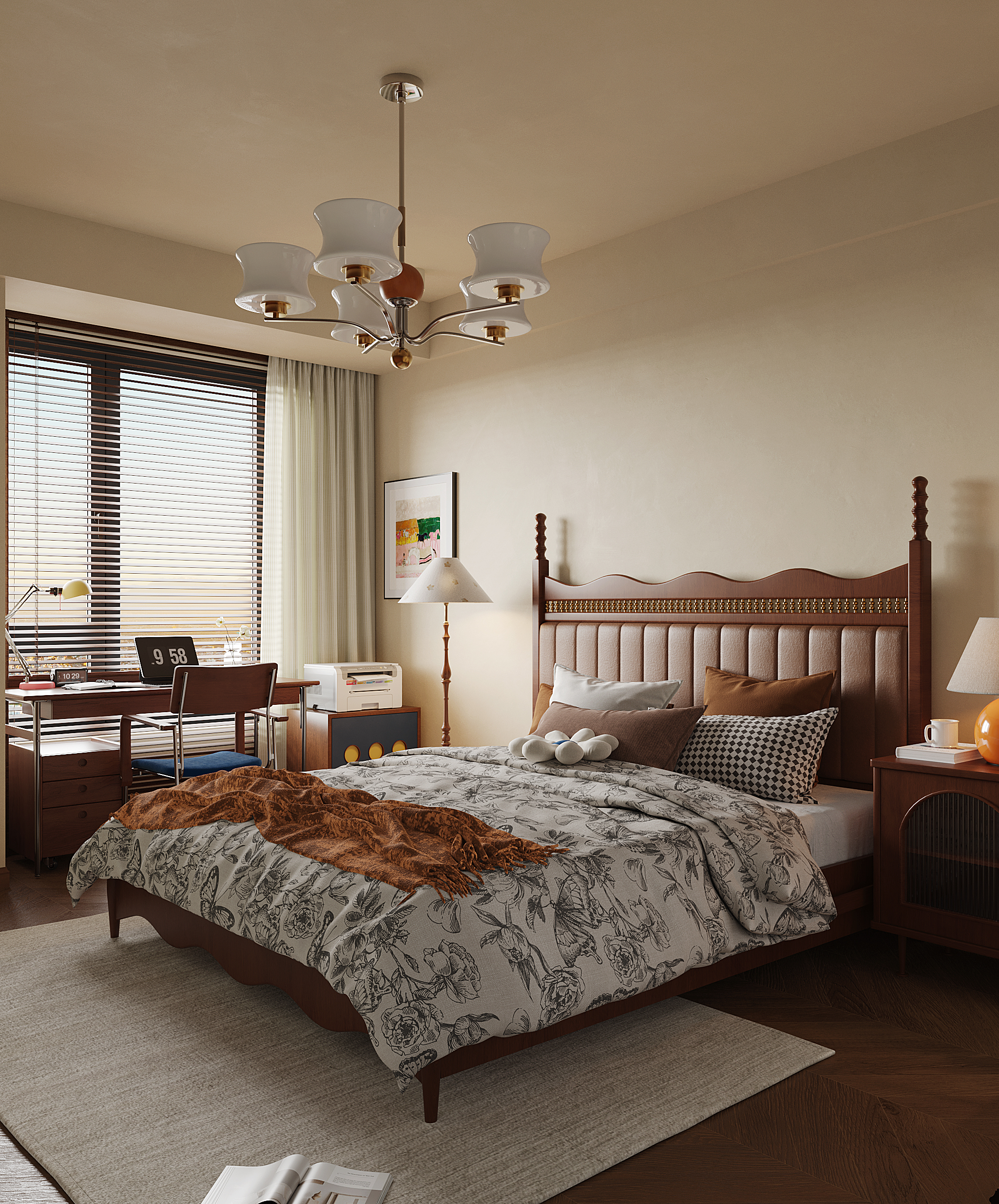 一个中古包豪斯多巴胺颜色的家 -11