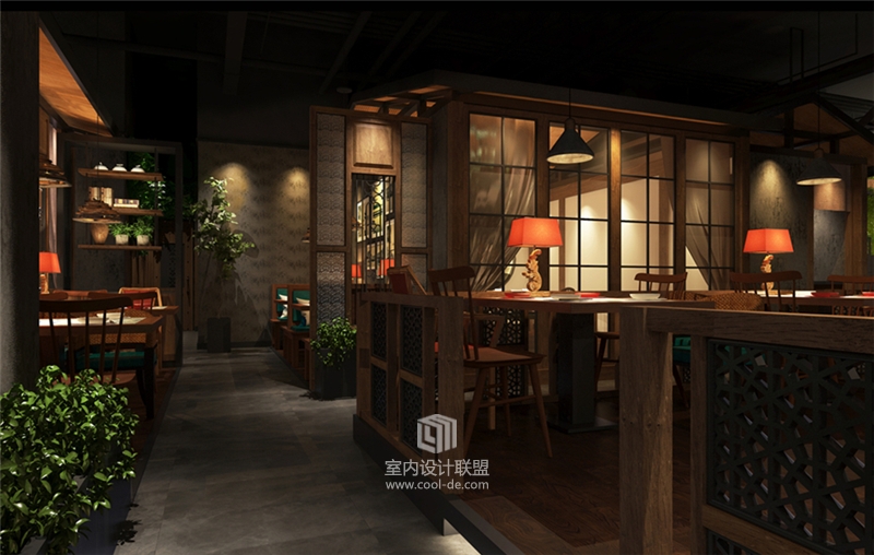 杭州品尚设计-西宁绿茶餐厅设计-9