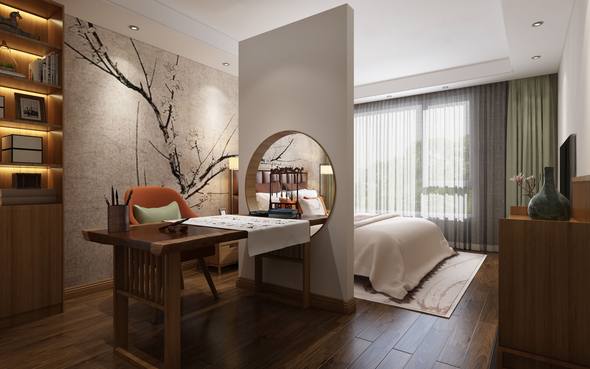 新中式 中式古典 奢华家装别墅样板房-17-13