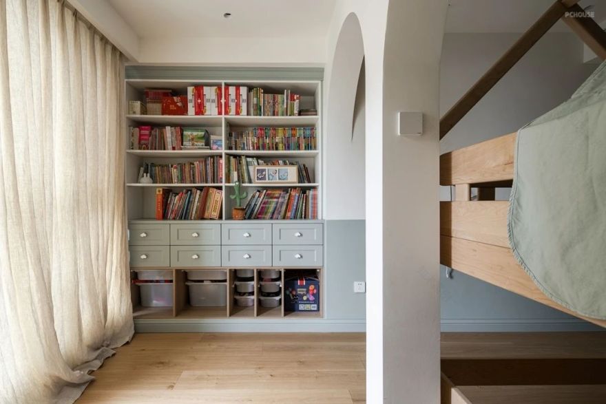 200㎡四口之家旧房改造丨PChouse家居画报-68