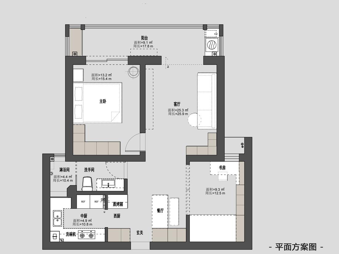 独居男生的现代风小家-23