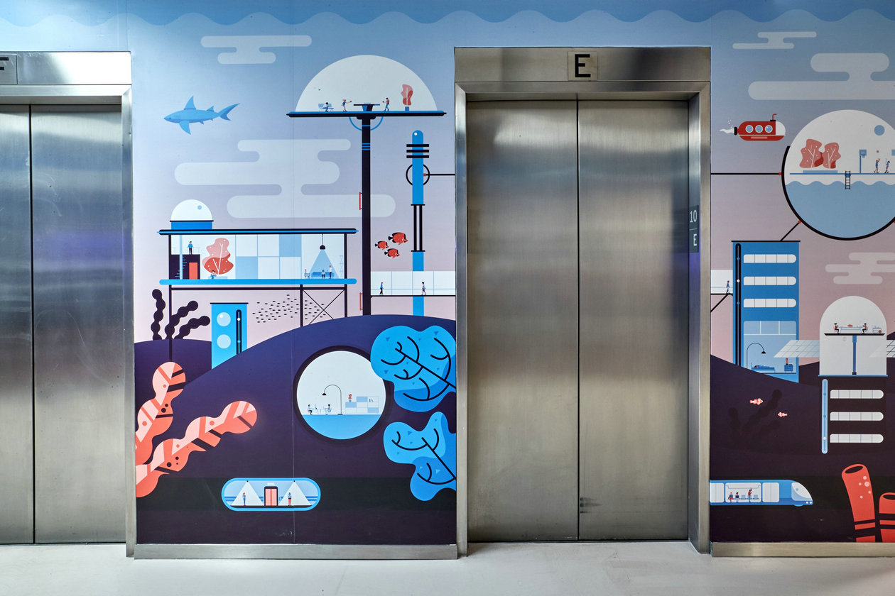 集设网第二期赠送--54 套国外办公室墙画设计案例解析-32