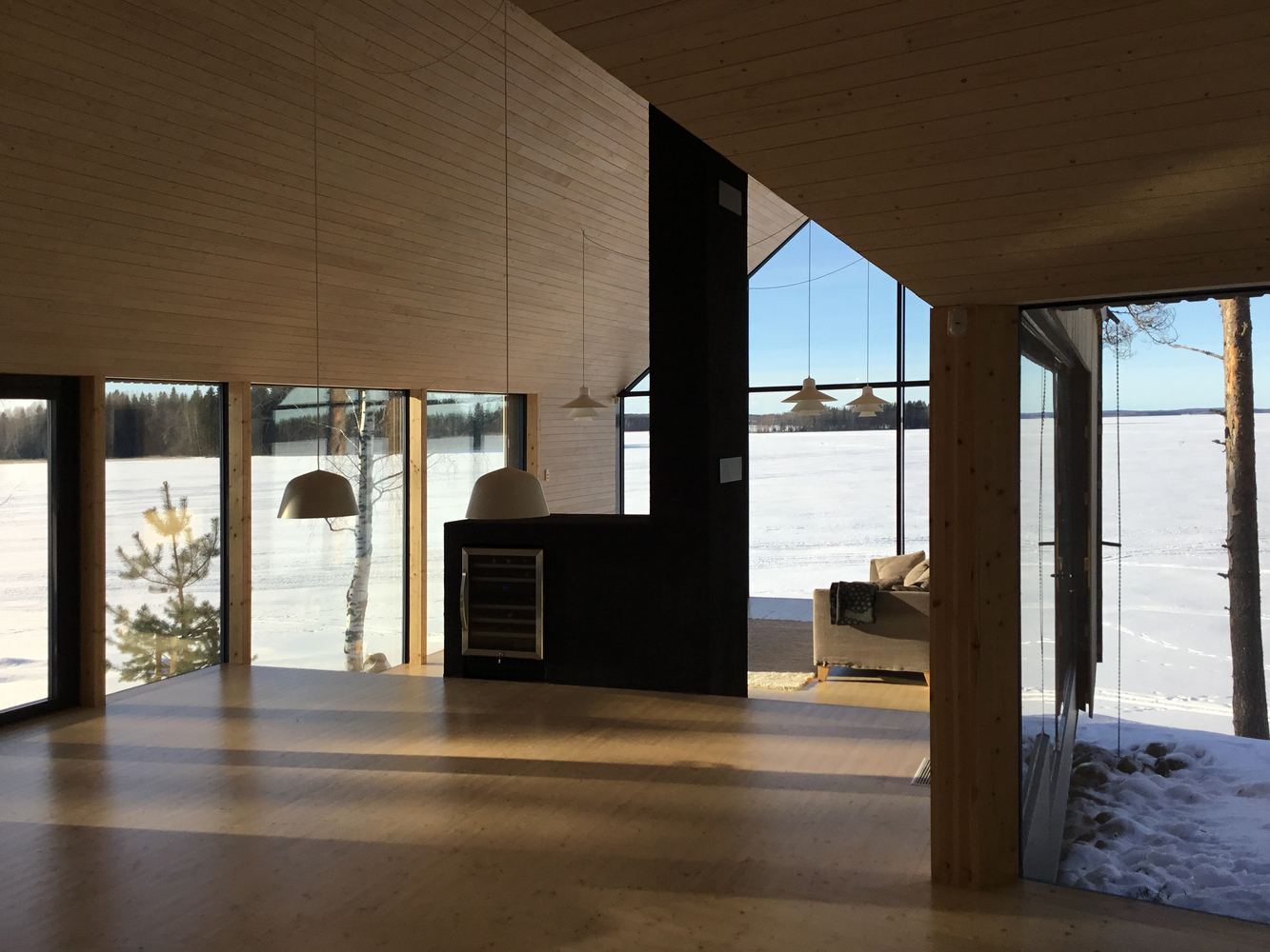 芬兰湖畔“Y 形”生态小屋-51